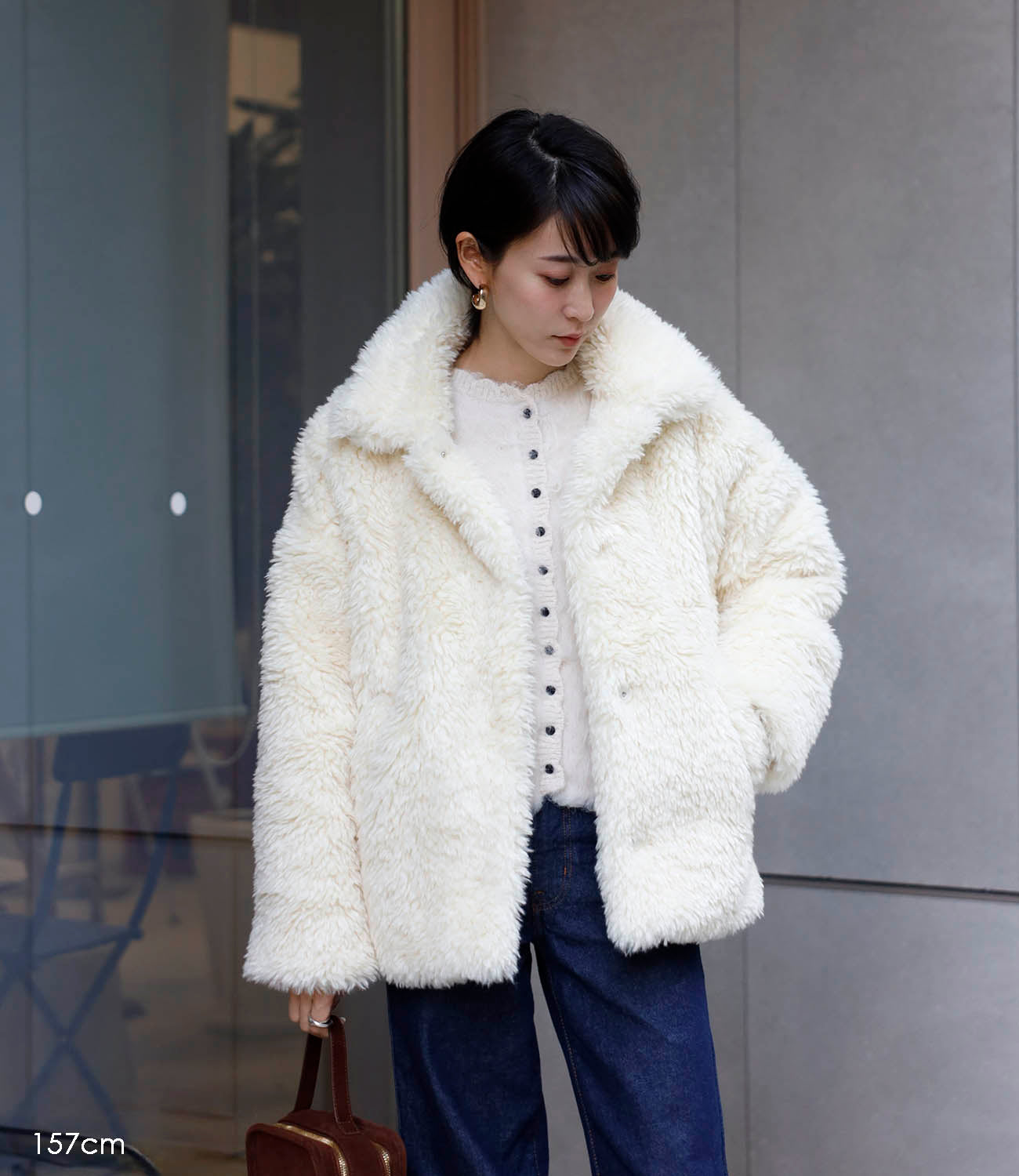 Machine-Washable】2Way Collar Boa Coat – maré（マレ）オンラインストア