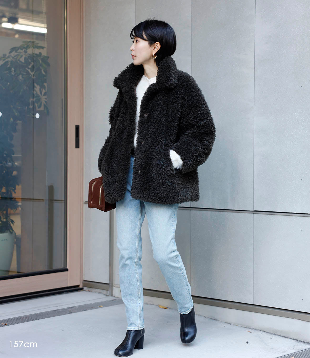 Machine-Washable】2Way Collar Boa Coat – maré（マレ）オンラインストア