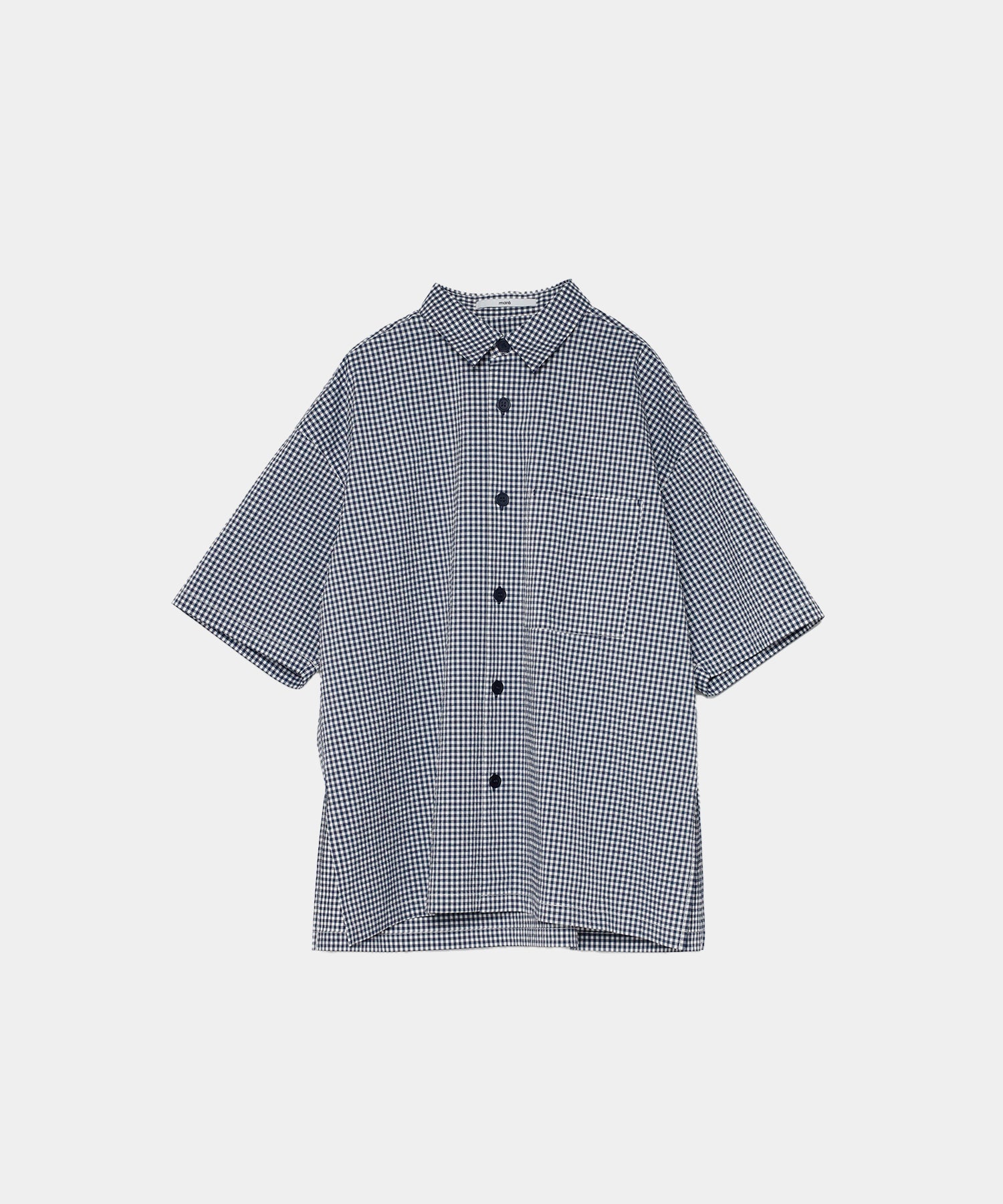 【Assorted Fabrics】Relaxed Boxy Half-Sleeve Shirt