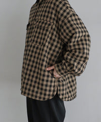 【Assorted Fabrics】Oversize Shirt Jacket