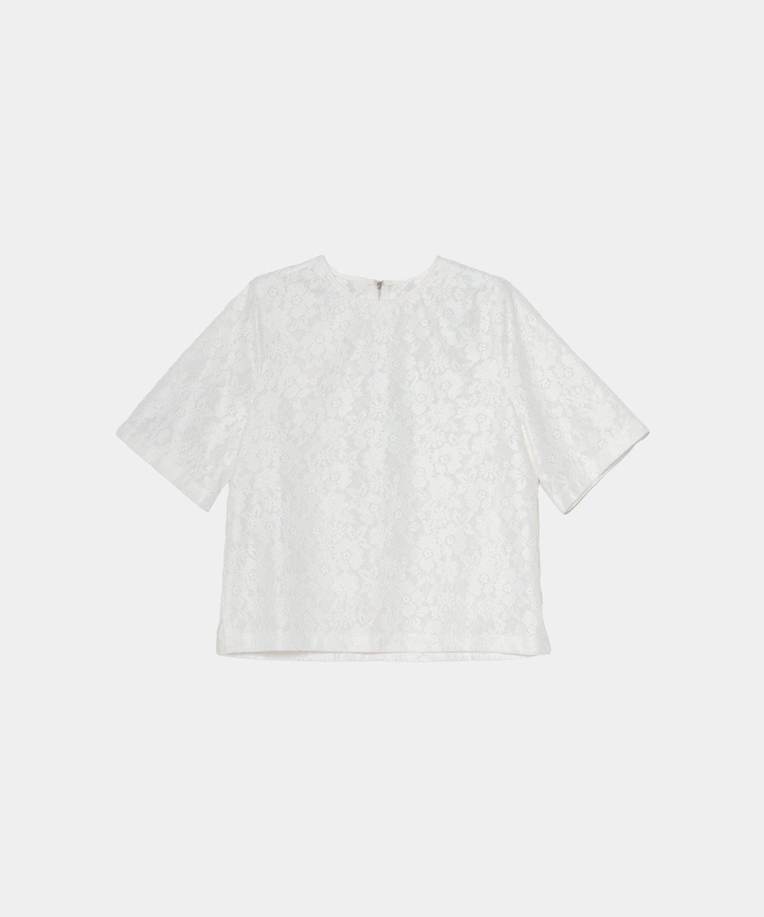 【Wrinkle Prevention】Lace Basic Tshirts