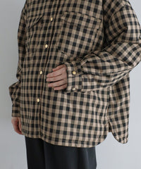 【Assorted Fabrics】Oversize Shirt Jacket