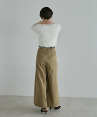 【Soft Touch】Fluffy Shaggy Half Sleeve Knit