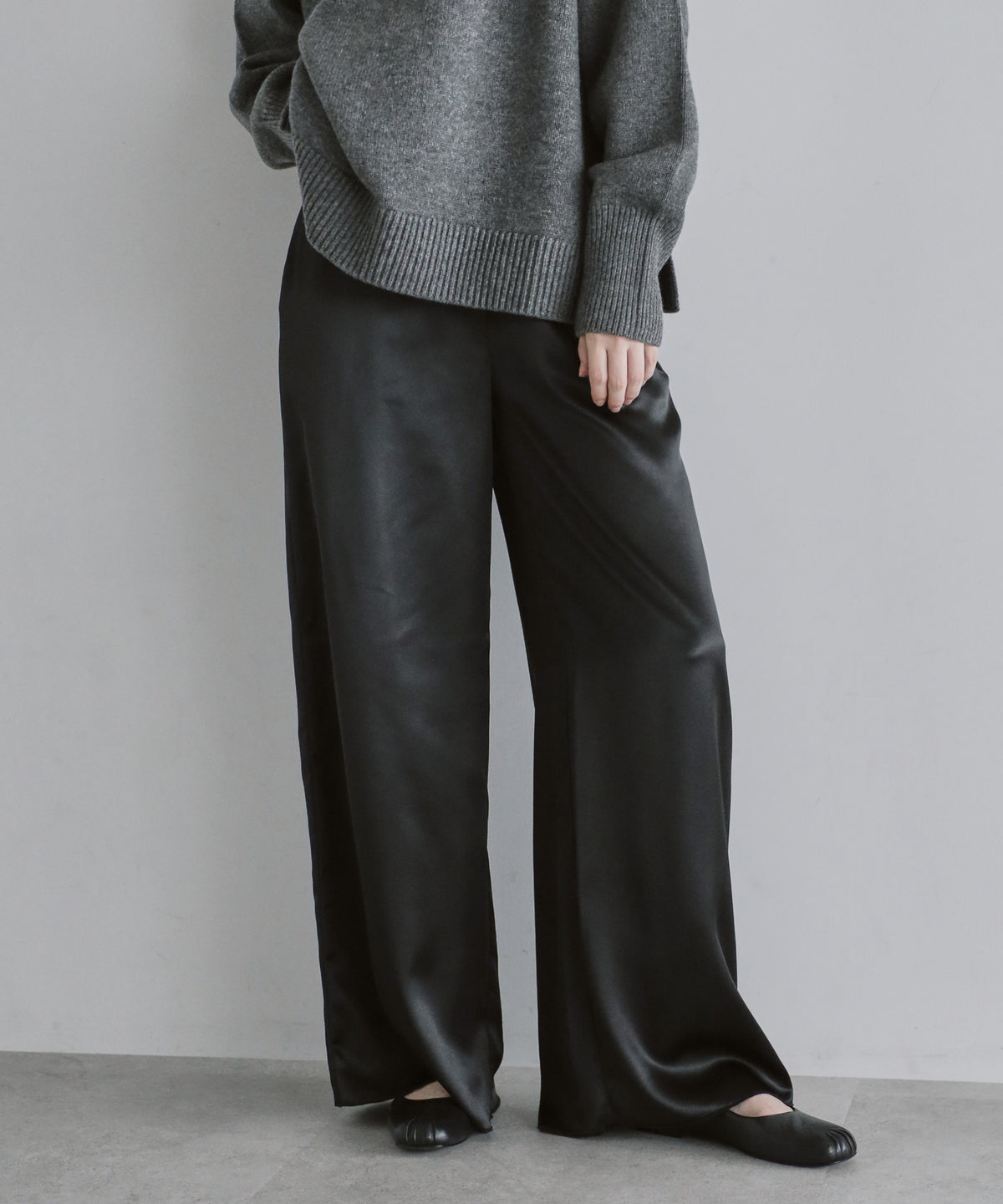 【Multi-Function】Drape Satin Easy Pants