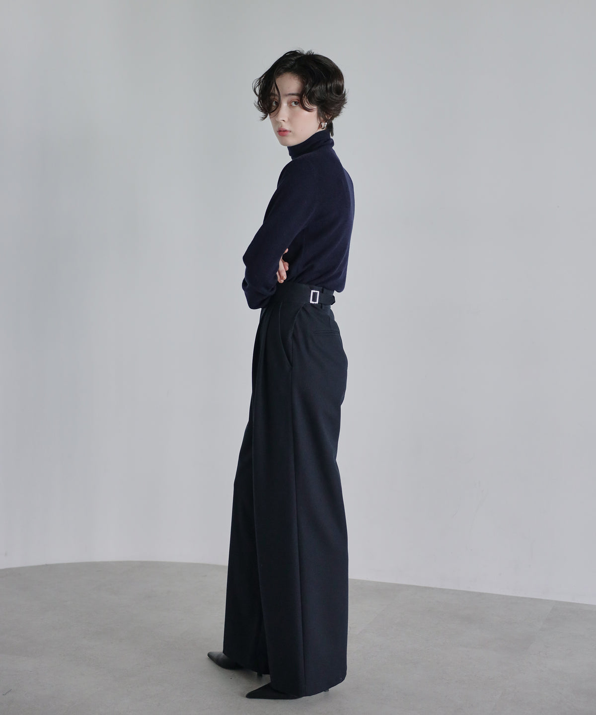 【Superfine Merino Wool】Minimal Turtleneck Knit
