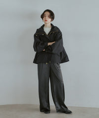 【Water Repellent】Stand Collar Flared Blouson