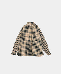 【Assorted Fabrics】Oversize Shirt Jacket