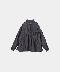 【Assorted Fabrics】Oversize Shirt Jacket