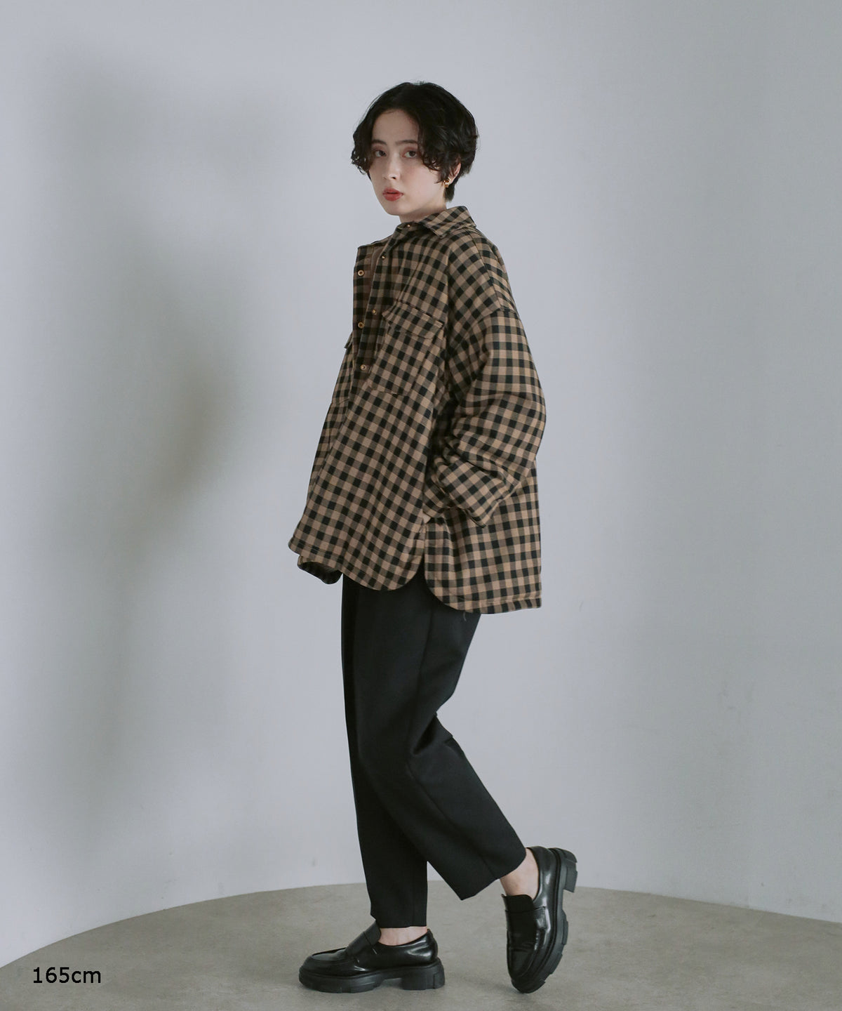 【Assorted Fabrics】Oversize Shirt Jacket