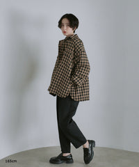 【Assorted Fabrics】Oversize Shirt Jacket
