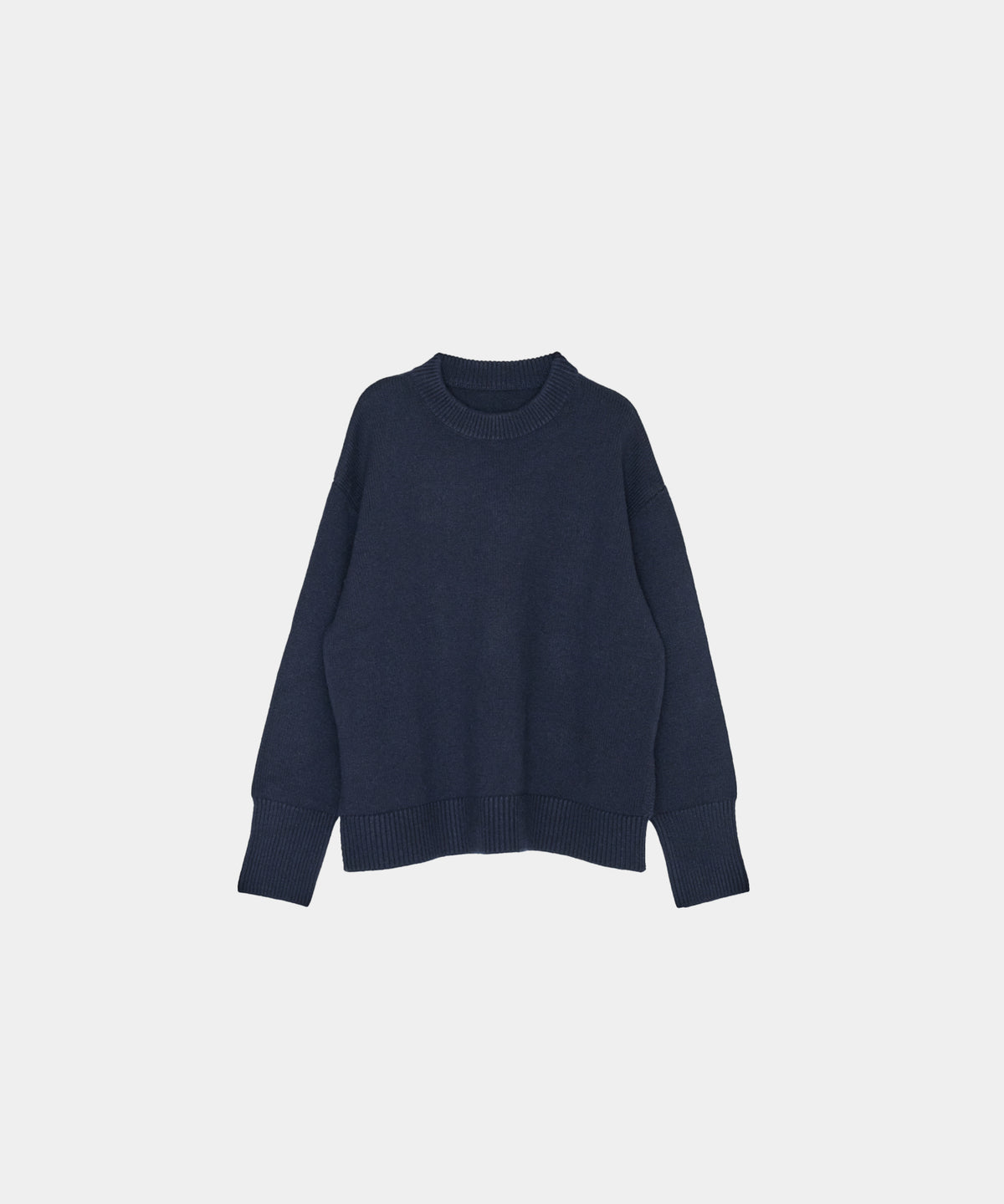 【Classic Comfort】Soft Wool × Cashmere Relaxed Crewneck Knit