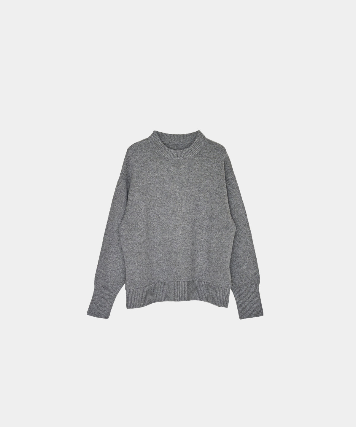 【Classic Comfort】Soft Wool × Cashmere Relaxed Crewneck Knit