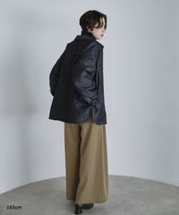 【Assorted Fabrics】Oversize Shirt Jacket