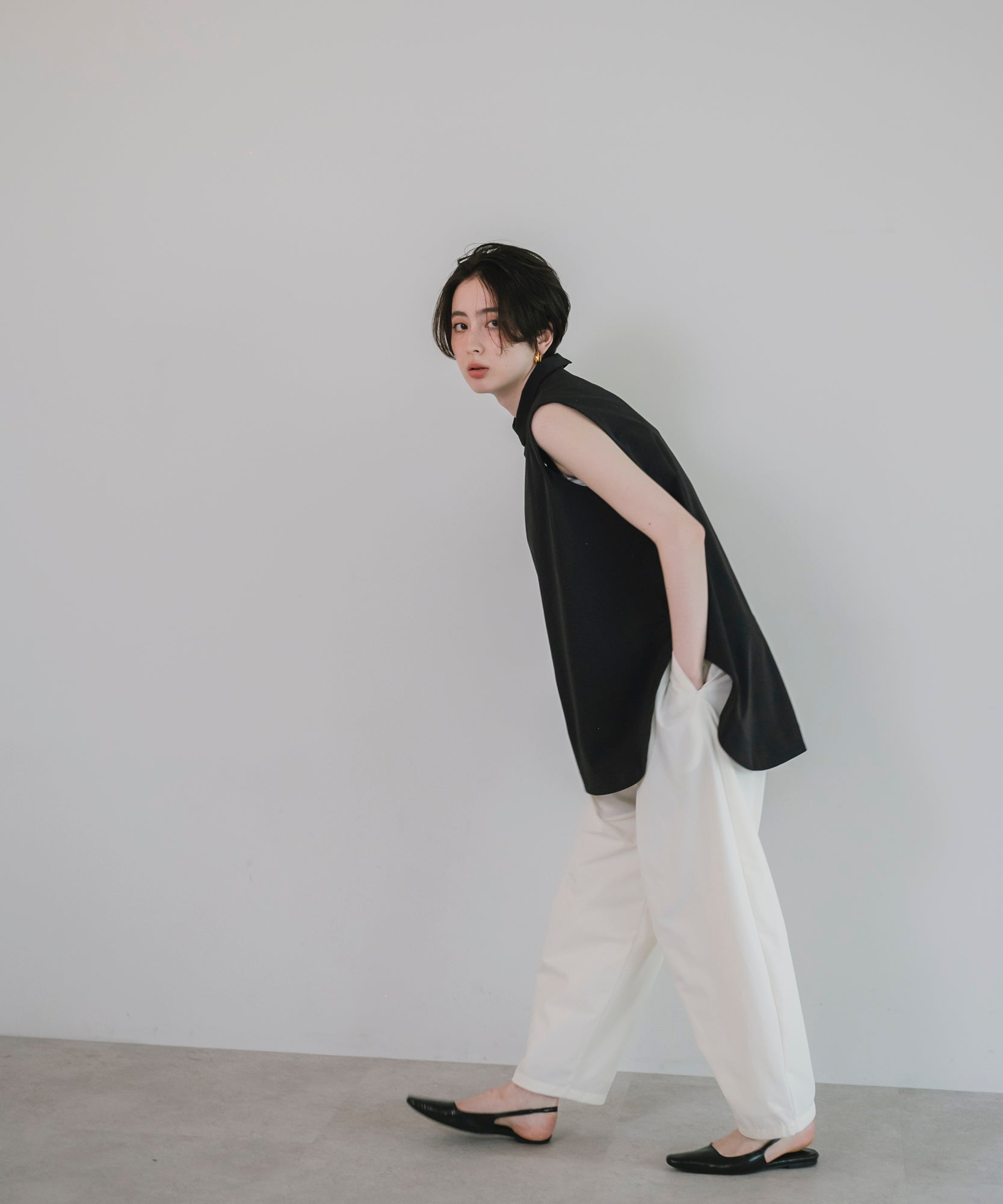 【Multi-Function 】Classic Collar Side Slit Blouse