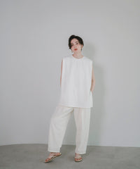 【Water Repellent】Two Tuck Easy Pants