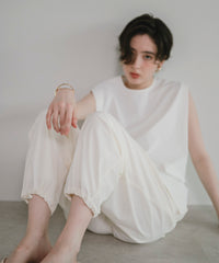 【Water Repellent】Two Tuck Easy Pants