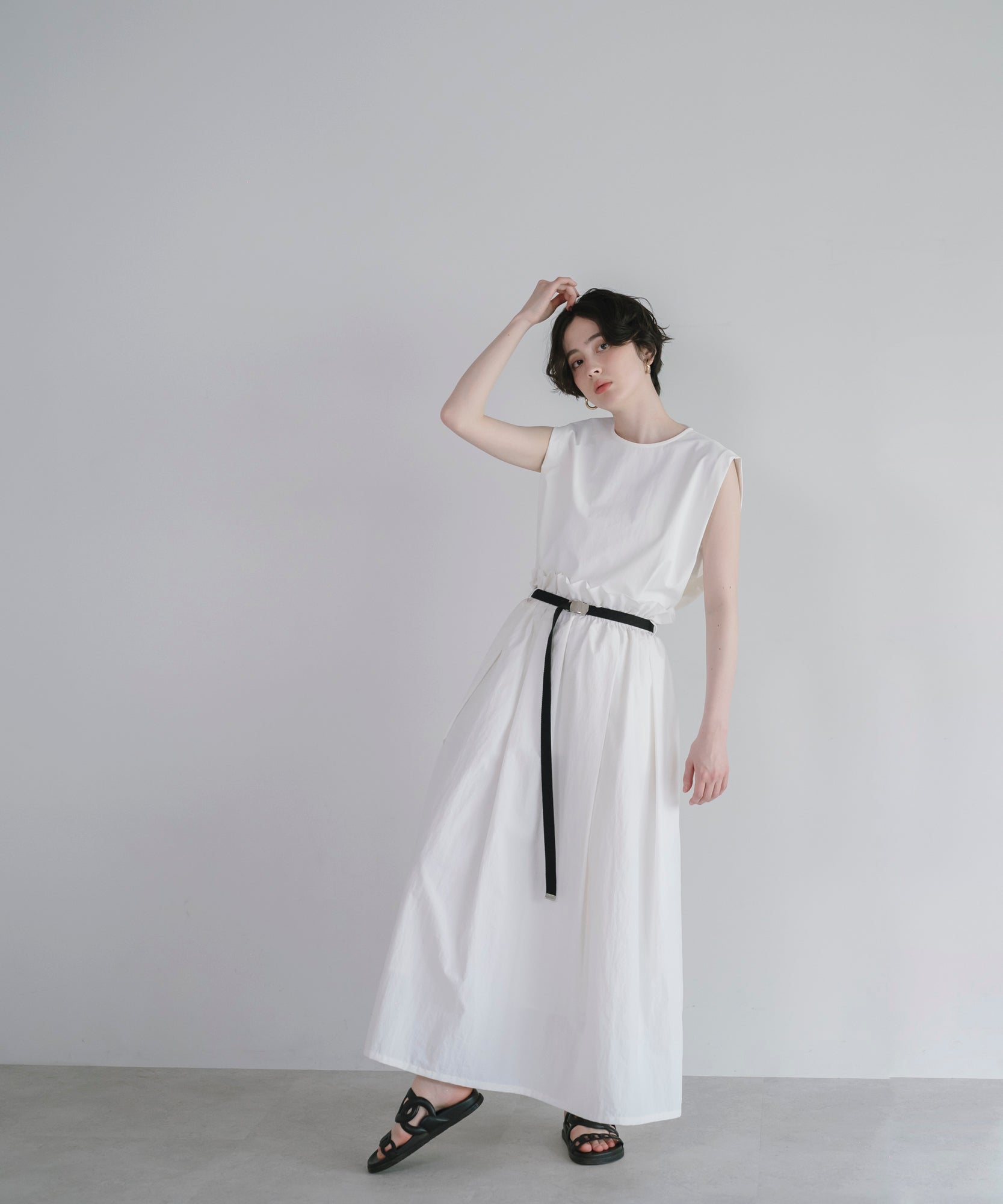 Water-Repellent】Belt set Flared Skirt – maré（マレ）オンラインストア
