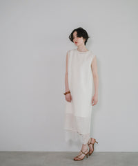 【Layerable】Lace Layered Sleeveless Onepiece