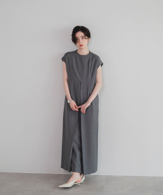 【Machine Washable】Front Tuck Cocoon One Piece