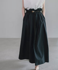 【Water-Repellent】Belt set Flared Skirt