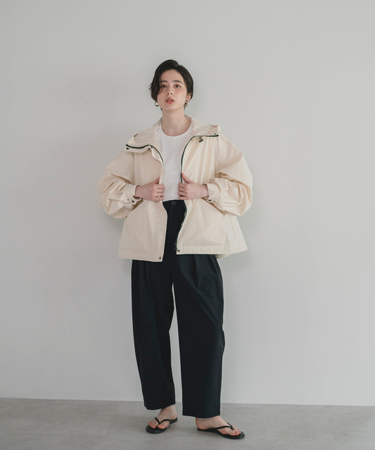 【Water Repellent】Stand Collar Flared Blouson