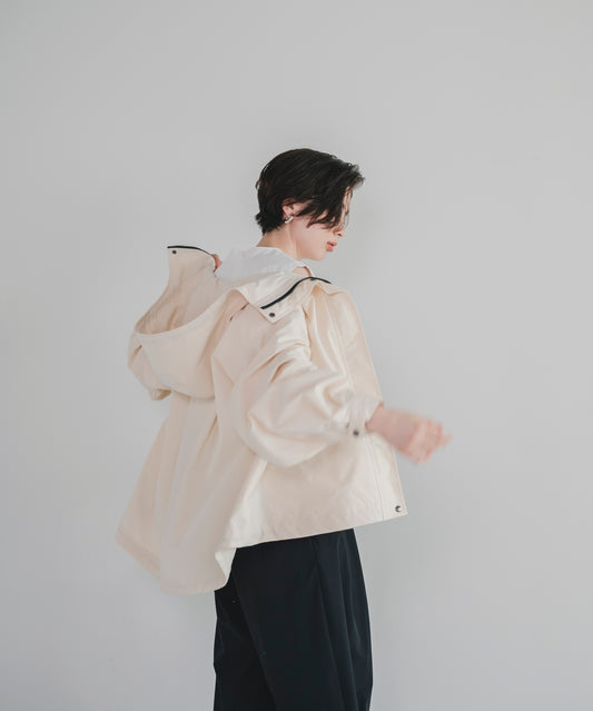【Water Repellent】Stand Collar Flared Blouson