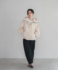 【Water Repellent】Stand Collar Flared Blouson