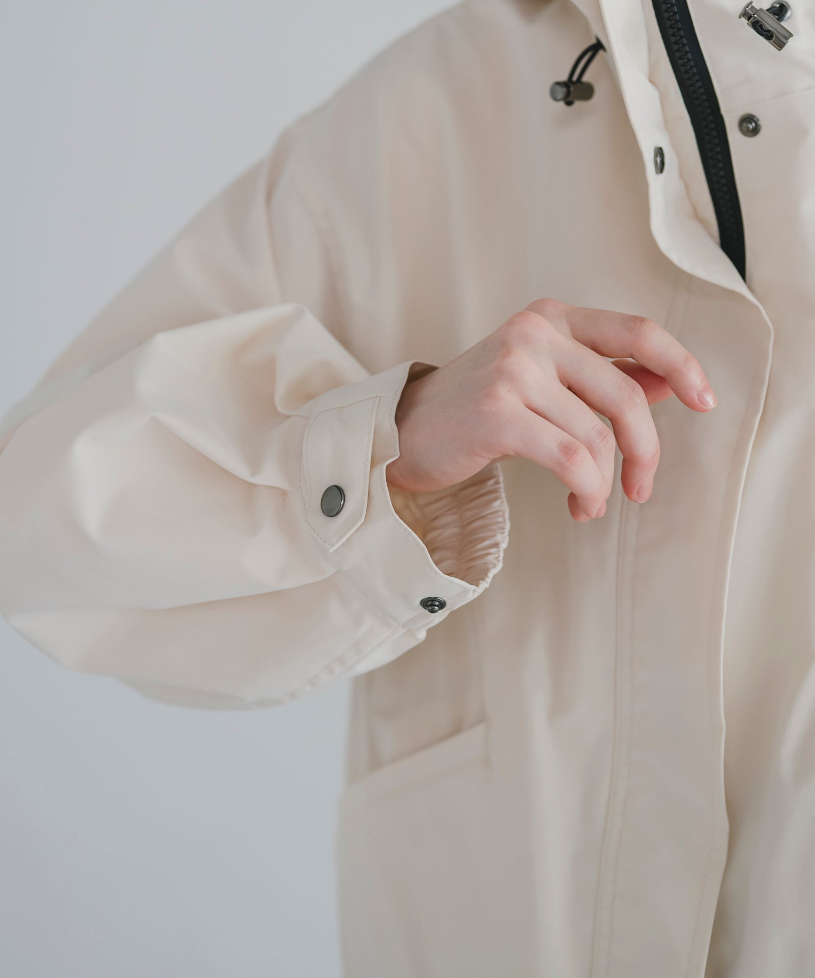 【Water Repellent】Stand Collar Flared Blouson