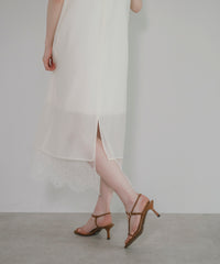 【Layerable】Lace Layered Sleeveless Onepiece