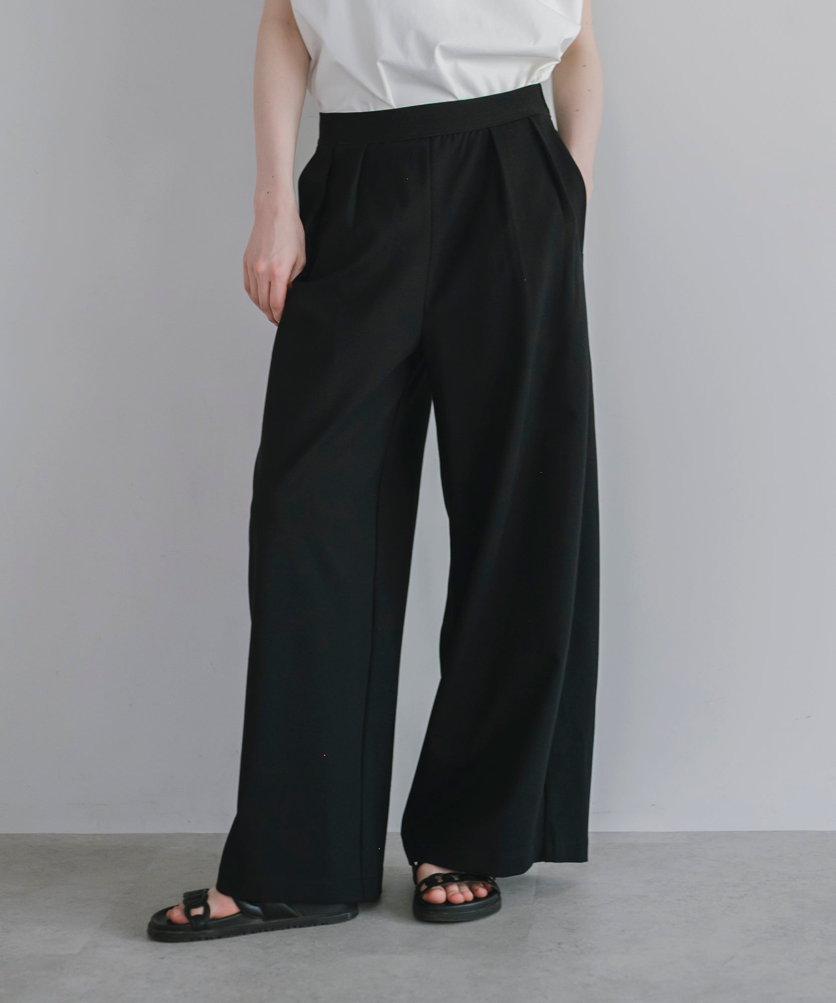 【Multi-Function】Relax Tuck Wide Pants
