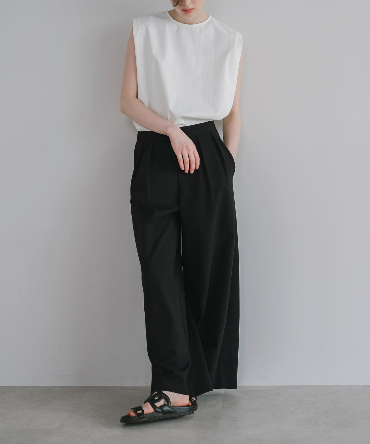 【Multi-Function】Relax Tuck Wide Pants