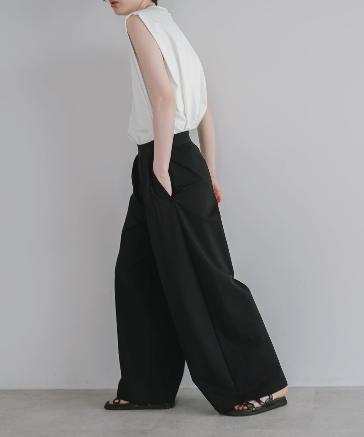 【Multi-Function】Relax Tuck Wide Pants