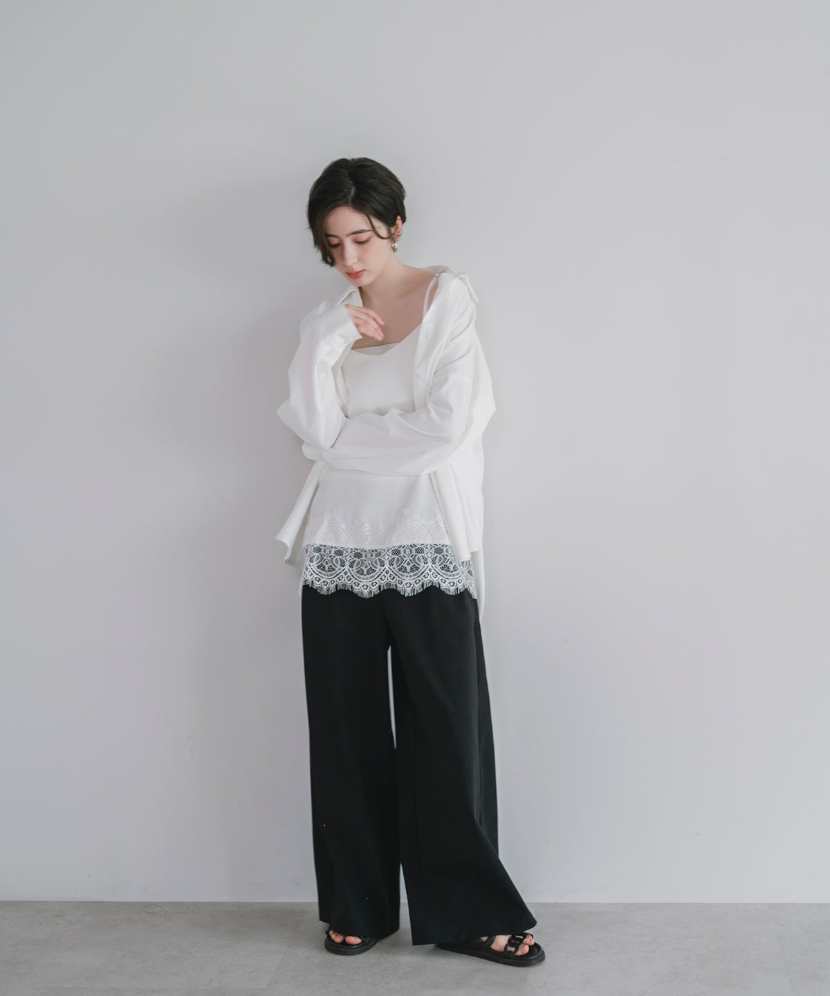 【Multi-Function】Relax Tuck Wide Pants