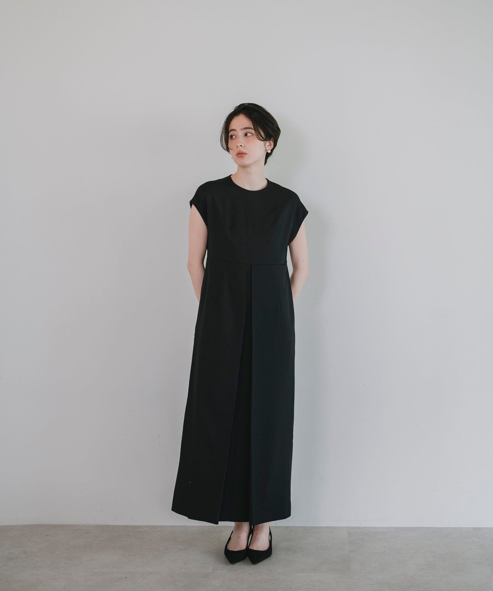 【Machine Washable】Front Tuck Cocoon One Piece
