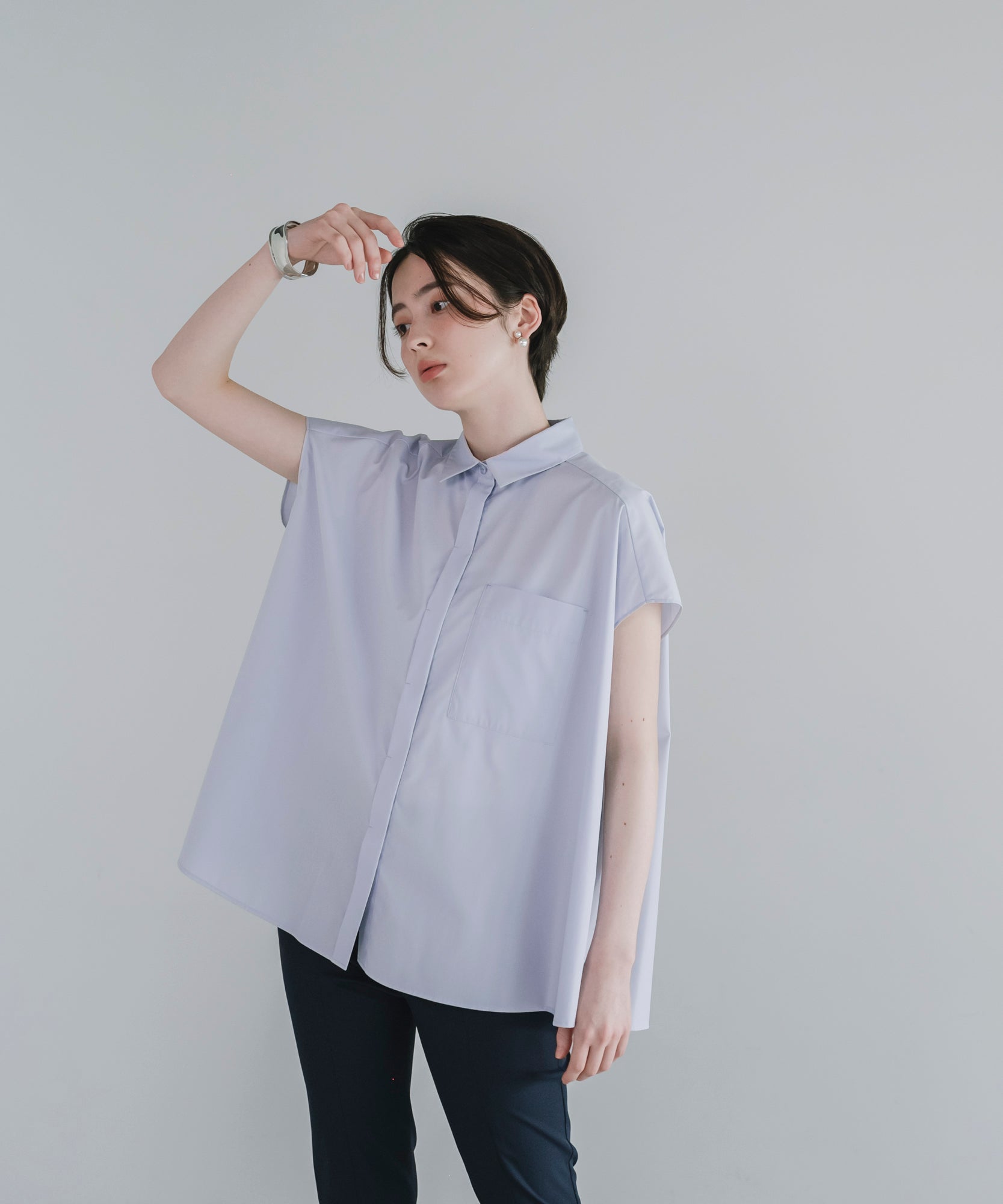mare マレ Modern Utility Sleeveless Shirt Multi-Function】Modern Utility Sleeveless Shirt – maré（マレ