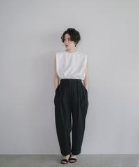 【Water Repellent】Two Tuck Easy Pants