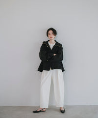 【Water Repellent】Stand Collar Flared Blouson
