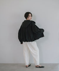 【Water Repellent】Stand Collar Flared Blouson