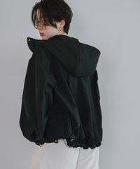【Water Repellent】Stand Collar Flared Blouson