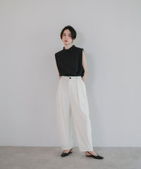 【Water Repellent】Two Tuck Easy Pants