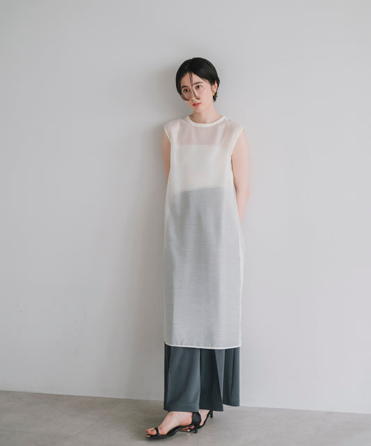 【Layerable】Lace Layered Sleeveless Onepiece