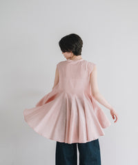 【Easy-Care】A-Line Peplum Tunic