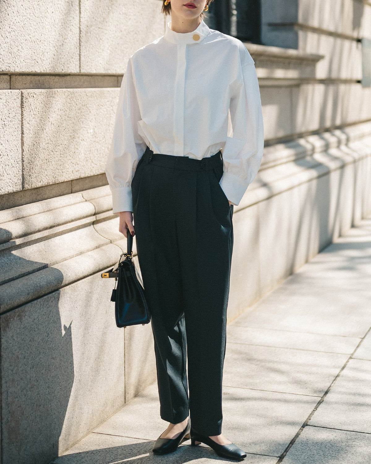【Multi-Function】Tuck Belt Slacks