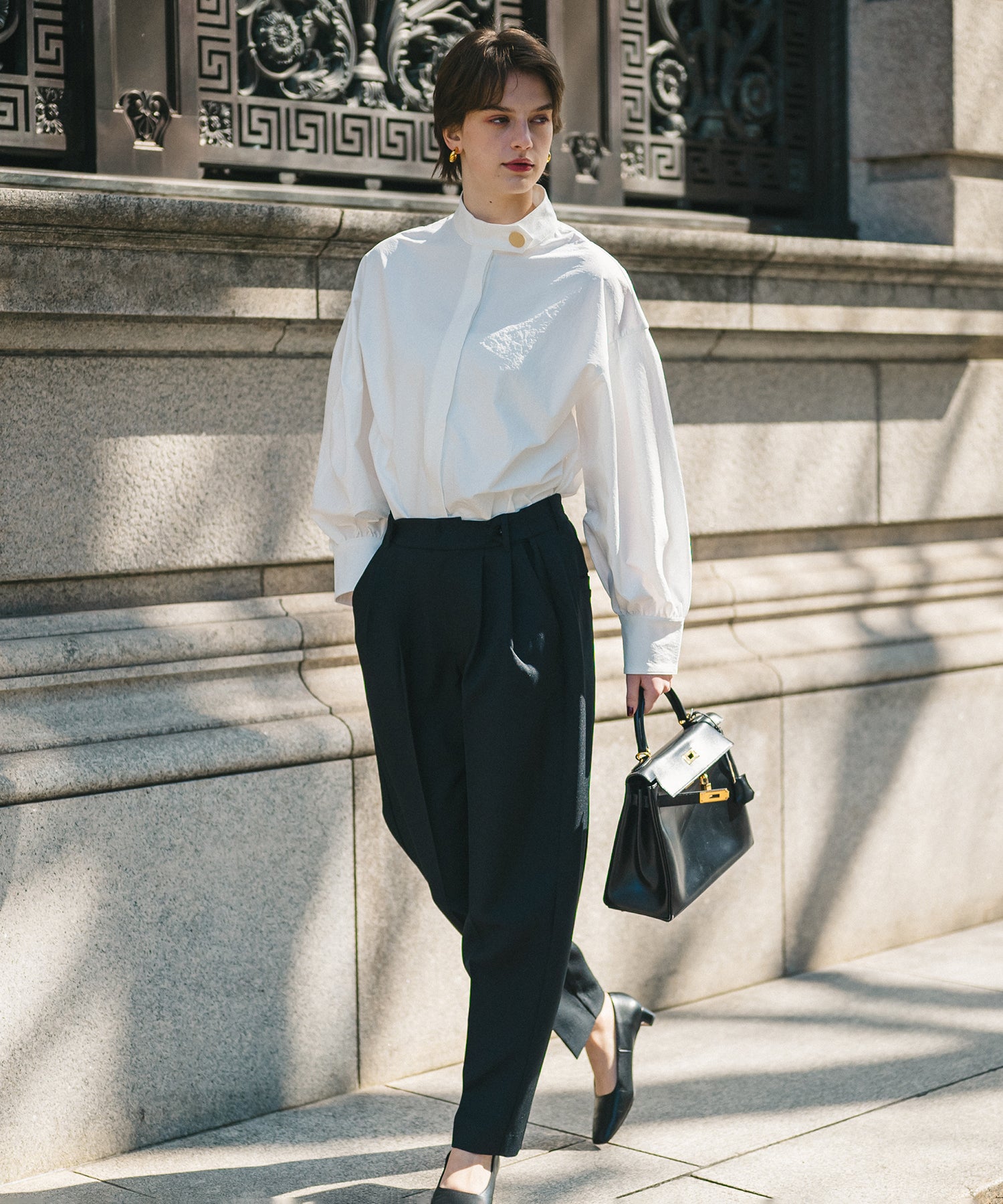 【Multi-Function】Tuck Belt Slacks