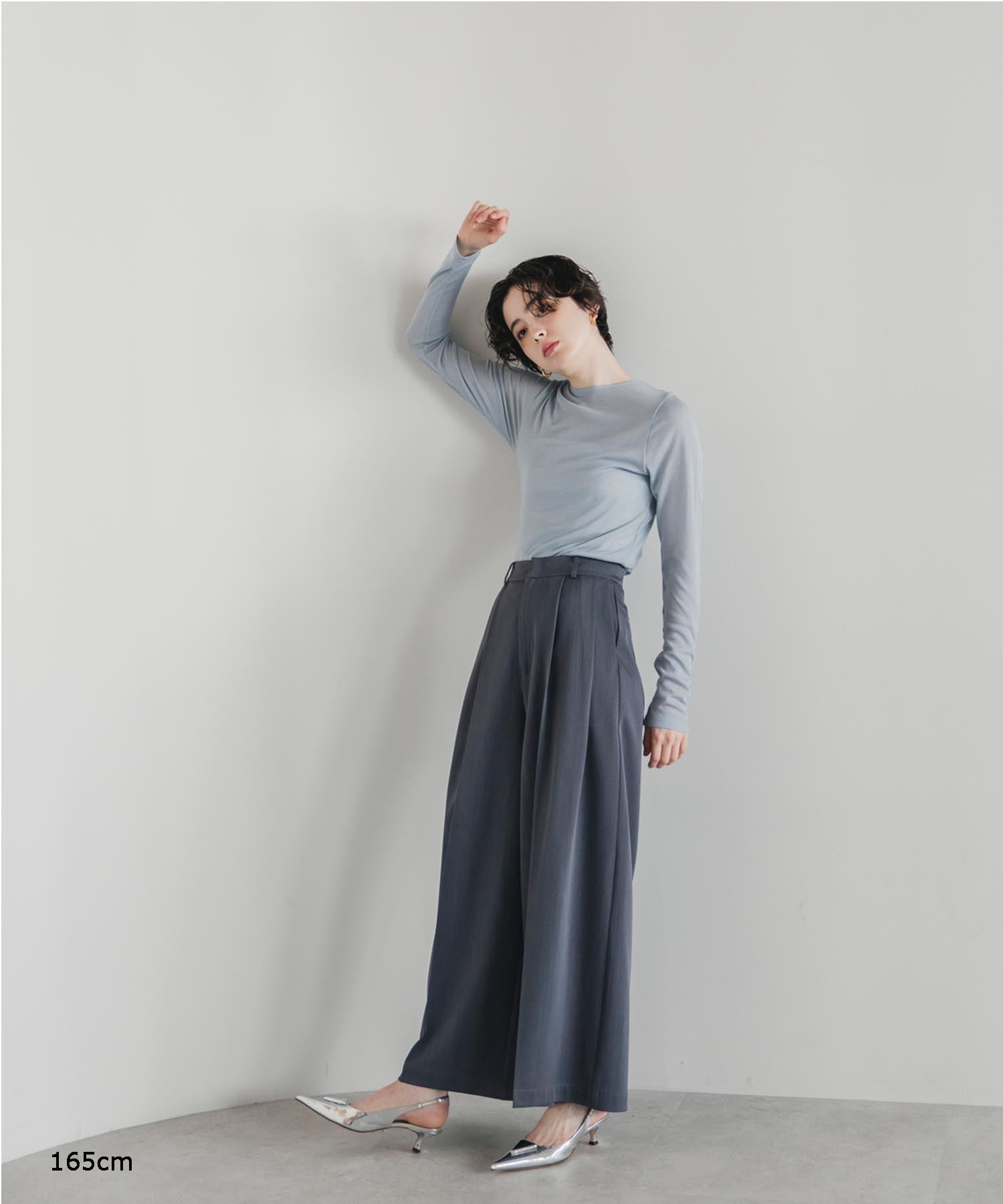 【Machine-Washable】Sheer Stretch Long Sleeve Tops