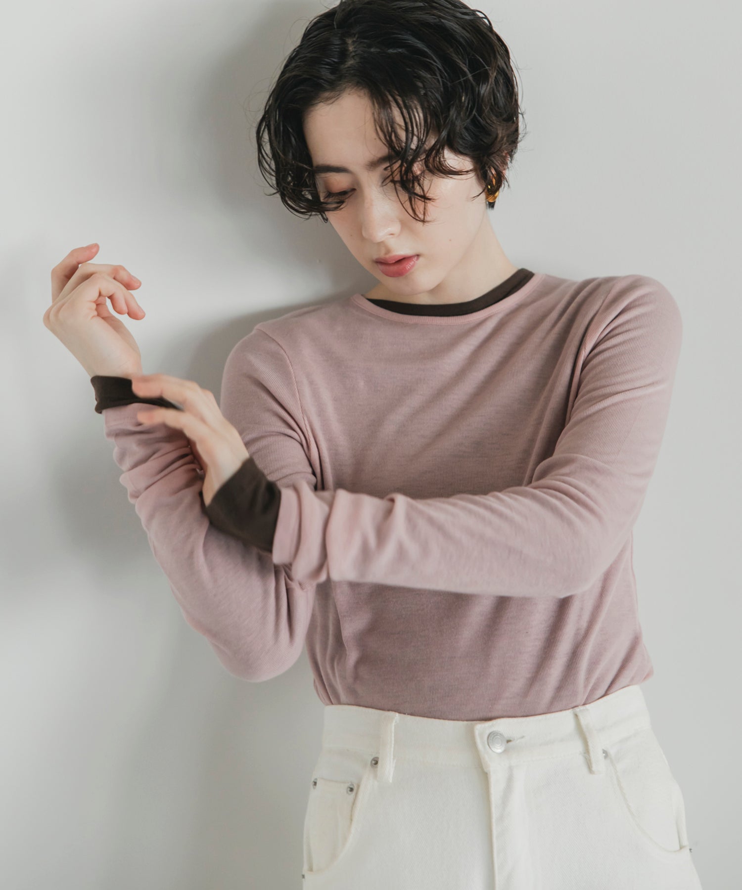 【Machine-Washable】Sheer Stretch Long Sleeve Tops