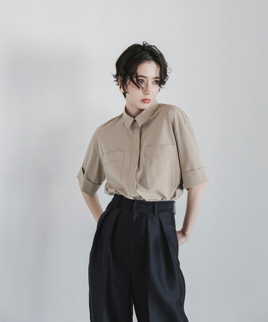 【Cool-Touch】Roll Up Half Sleeve Shirts