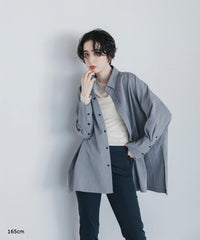 【Machine-Washable】Stripe Over Shirts