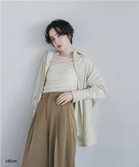 【Machine-Washable】Stripe Over Shirts