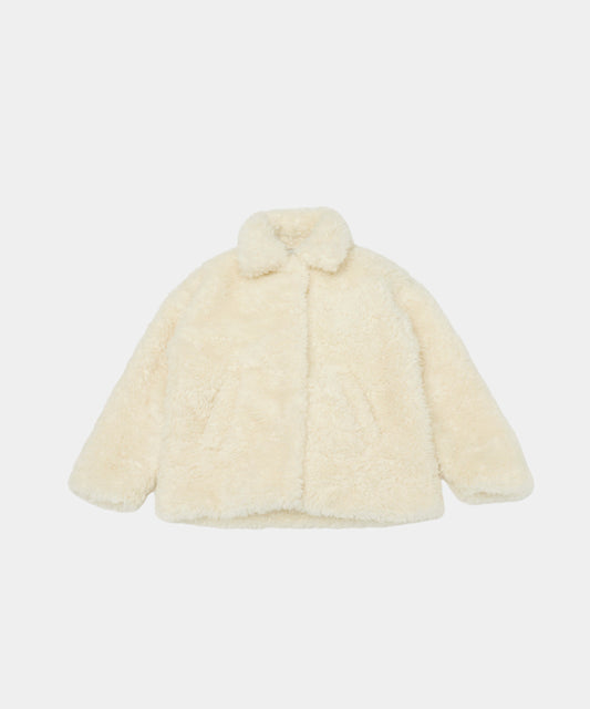 【Machine-Washable】2Way Collar Boa Coat